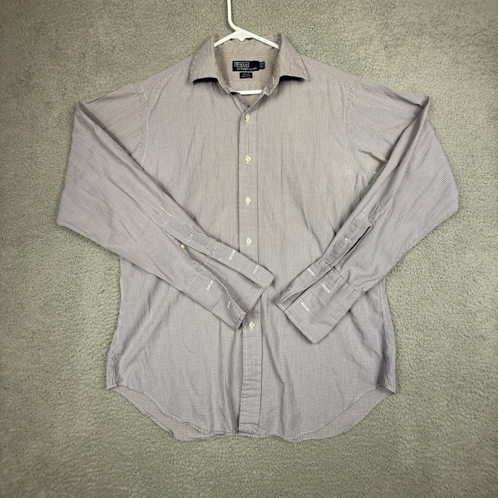 Polo Ralph Lauren Men's Checkered Long Sleeve Button Down Shirt 16-34